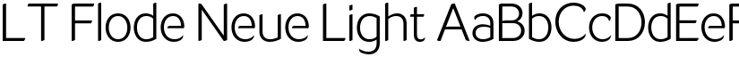 LT Flode Neue Light font