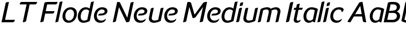 LT Flode Neue Medium Italic font