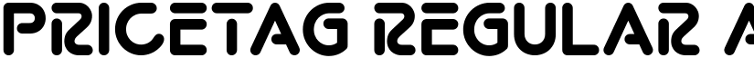 Pricetag Regular font