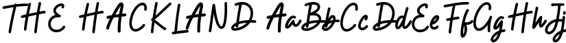 THE HACKLAND font download