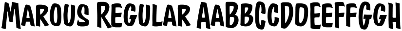 Marous Regular font