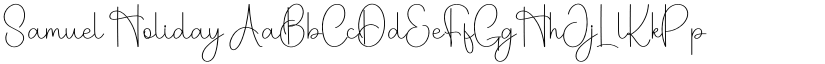 Samuel Holiday font