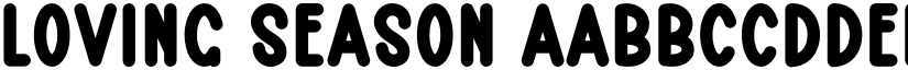 Loving Season font