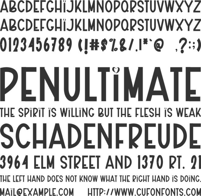Bubble Florida font preview