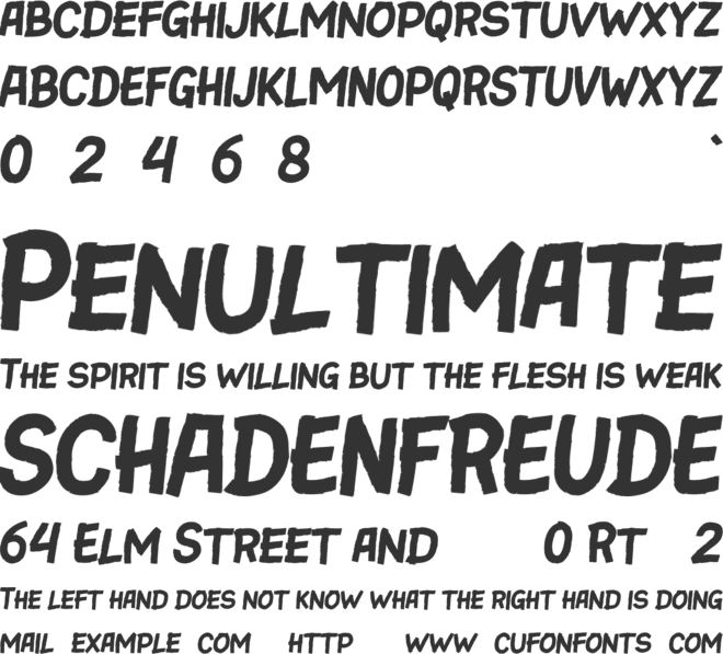 Borlasino font preview