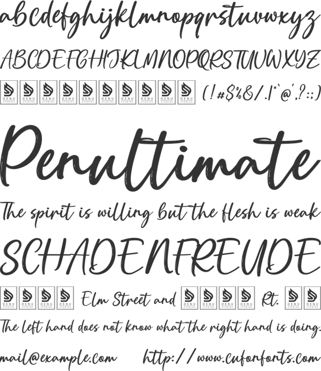 Rouligue Filondra font preview