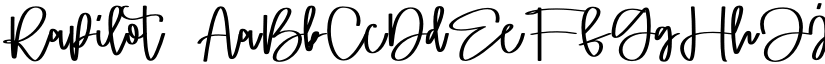 Rapilot font download