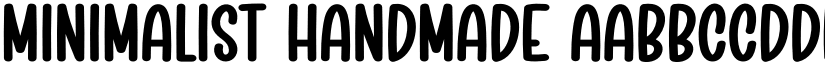 Minimalist Handmade font