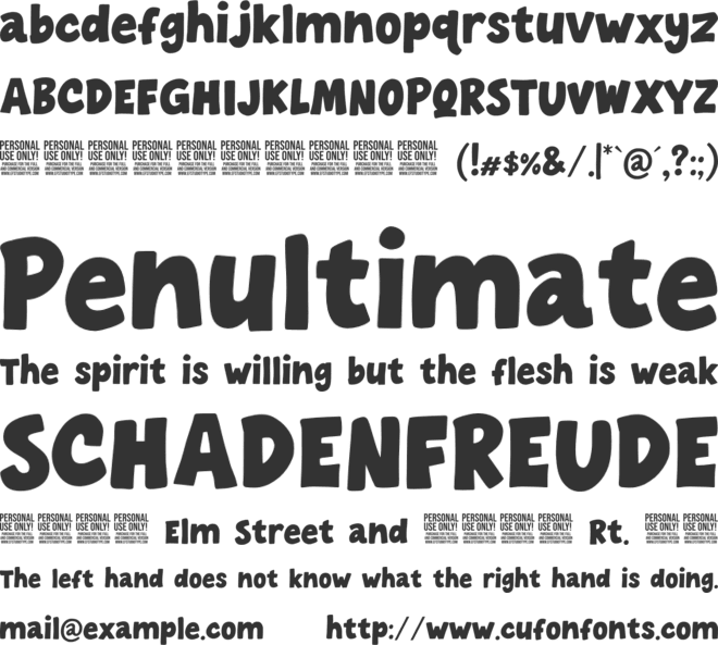 Everink Loose - Personal Use font preview