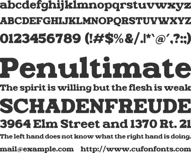 Ganttie Rought font preview