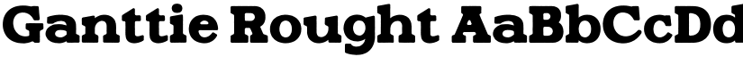 Ganttie Rought font download