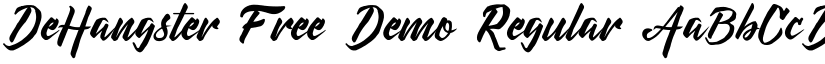 DeHangster Free Demo font download