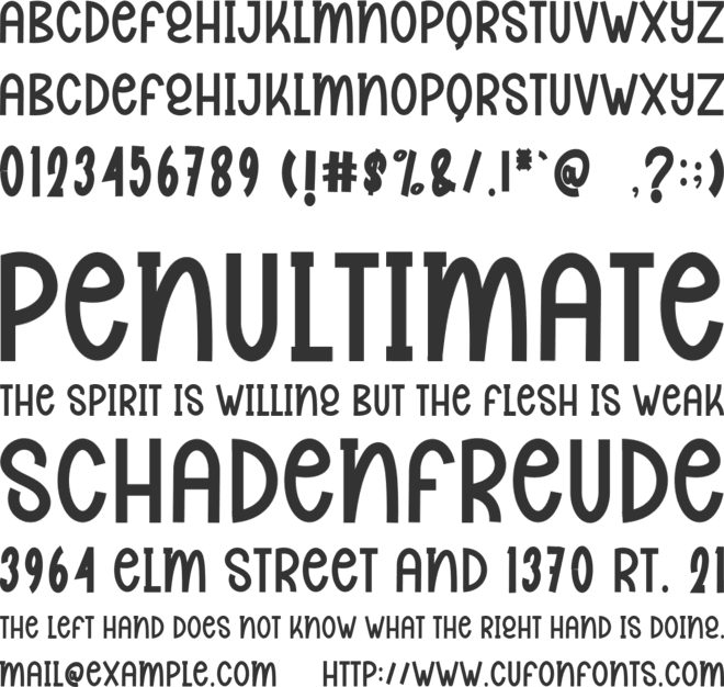 Morning Summer font preview