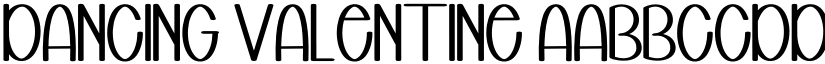 Dancing Valentine font