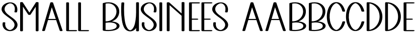 Small Businees font