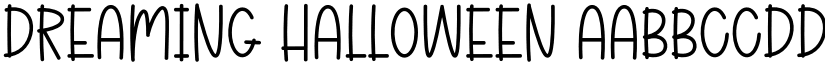 Dreaming Halloween font download