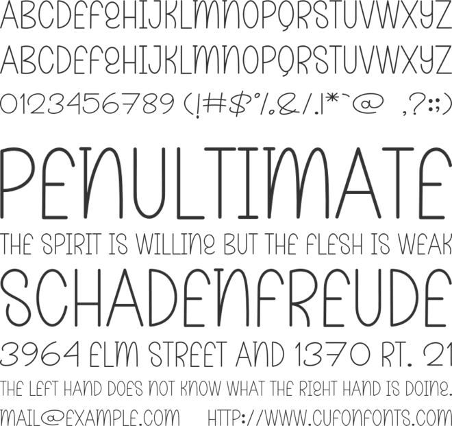 Home Loving font preview