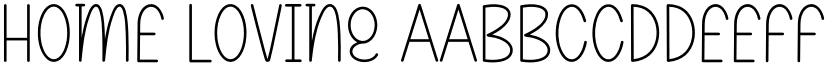 Home Loving font