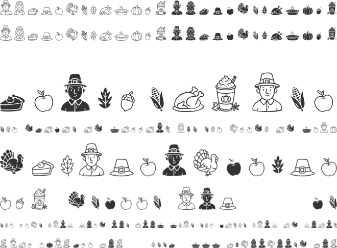 Thanks For Fall font preview