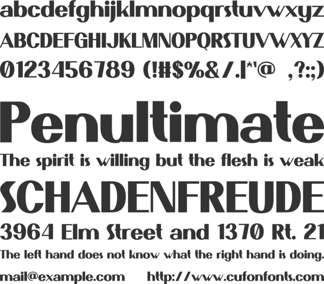 Celebes font preview