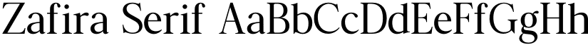 Zafira Serif font download