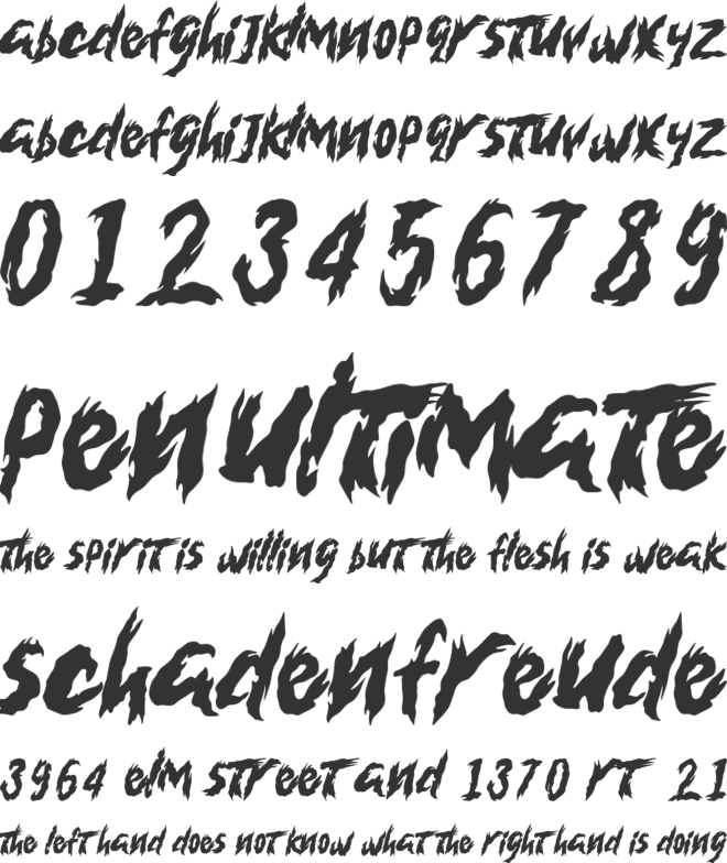 Rise Hans Zimmer font preview