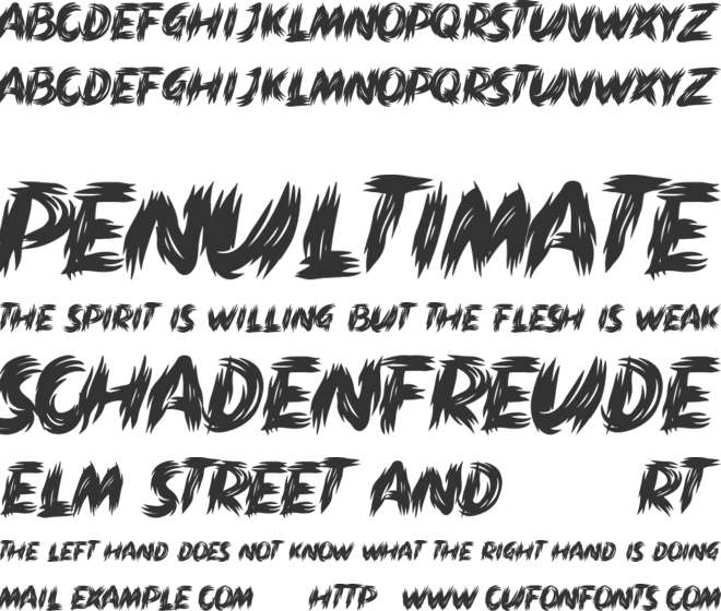 CrowX font preview