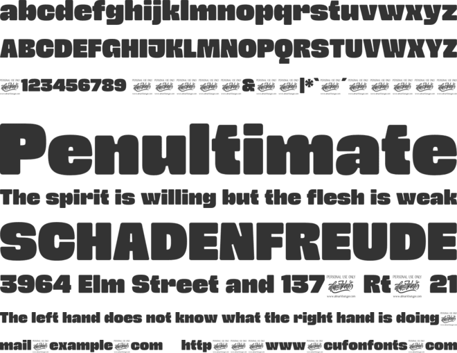 Gulker font preview