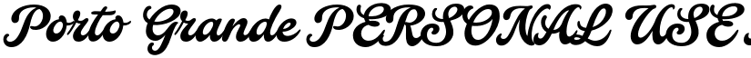 Porto Grande PERSONAL USE font download