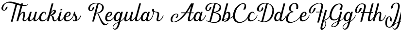 Thuckies Regular font
