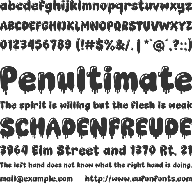 Super Midnight font preview