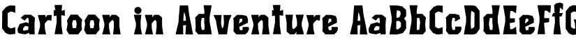 Cartoon in Adventure font download