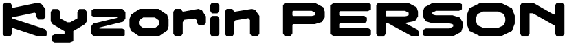Kyzorin PERSONAL USE font download