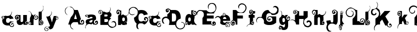 curly font