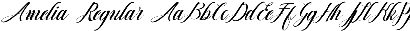 Amelia font download