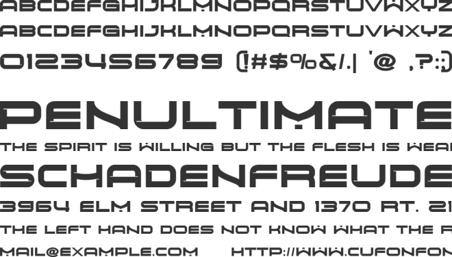 Womes font preview