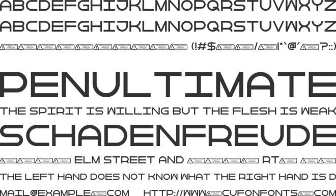 Futurist PERSONAL USE ONLY font preview