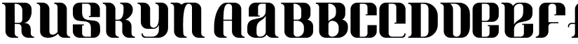 Ruskyn font