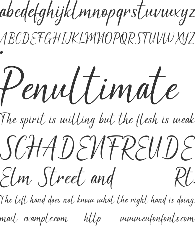 HEATHENS font preview