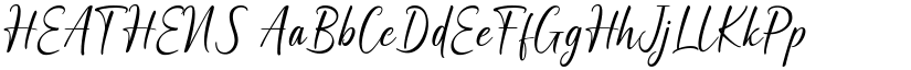 HEATHENS font download
