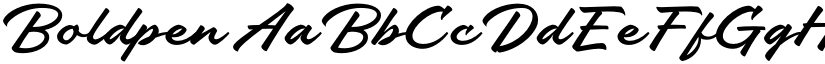 Boldpen font