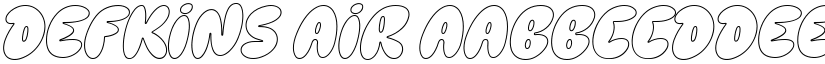 Defkins Air font download