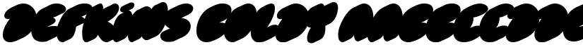 Defkins Boldy font