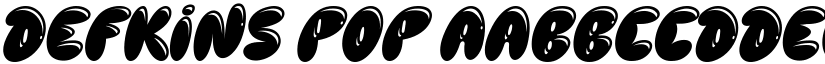 Defkins Pop font