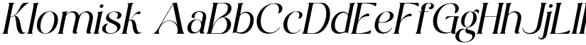 Klomisk font