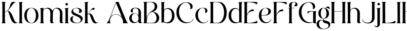 Klomisk font
