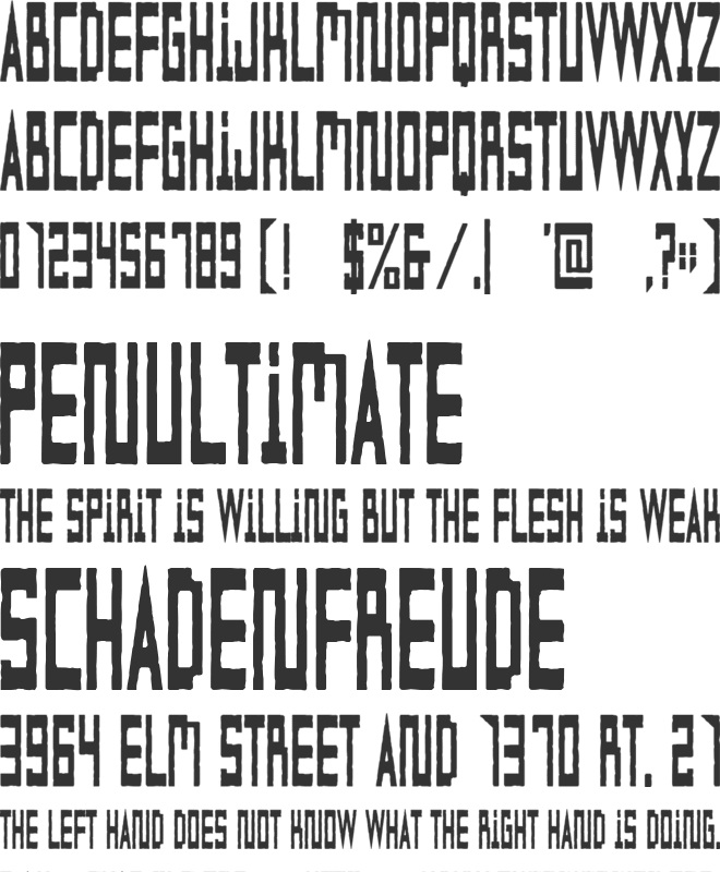 SFC Mehico font preview