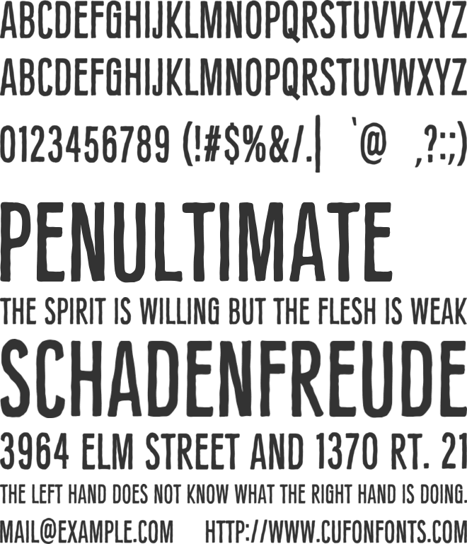 SFC Signsmith font preview