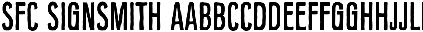 SFC Signsmith font