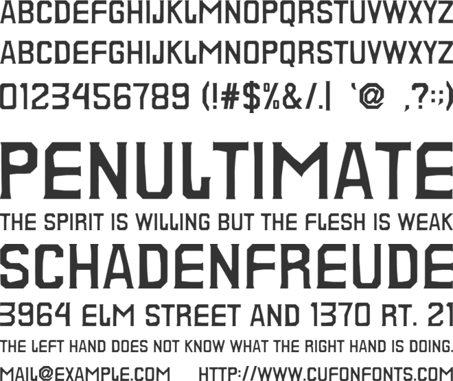 SFC City Champs font preview